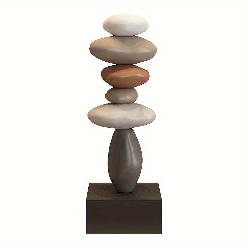 Durable resin sculpture for minimalist interior designs.