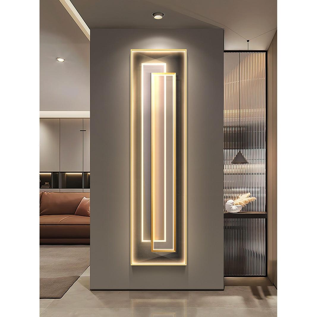 Elevate Your Space with Modern Luxury – LED Lamp Crystal Hanging Painting - In home decor