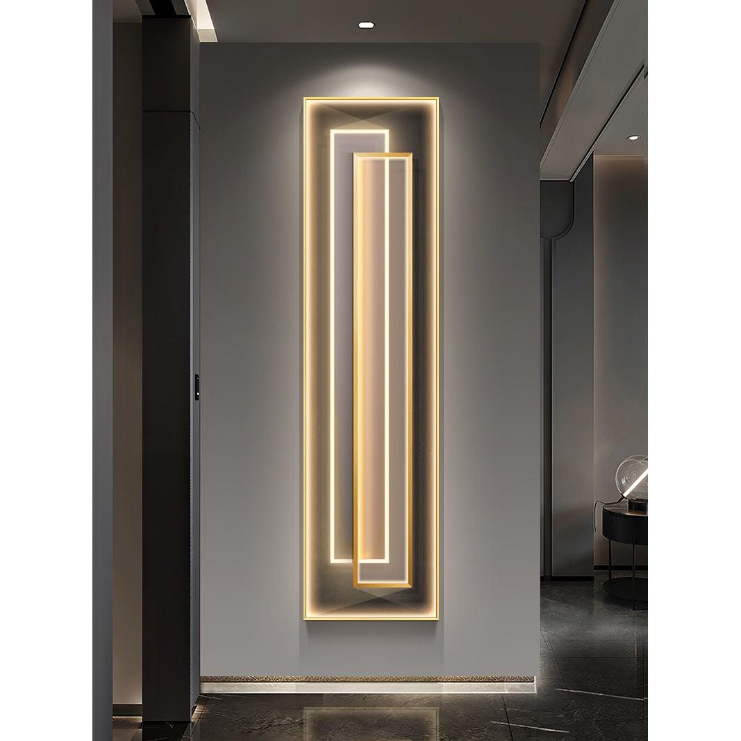 Elevate Your Space with Modern Luxury – LED Lamp Crystal Hanging Painting - In home decor