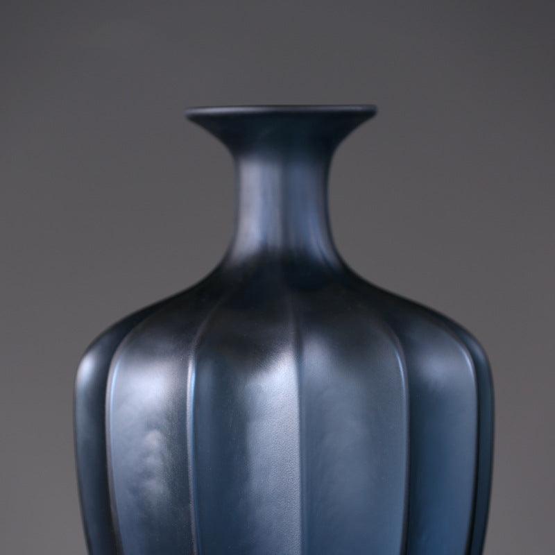 Experience the Beauty of Blue Hues: Glass Vase for Inspired Home Décor - In home decor