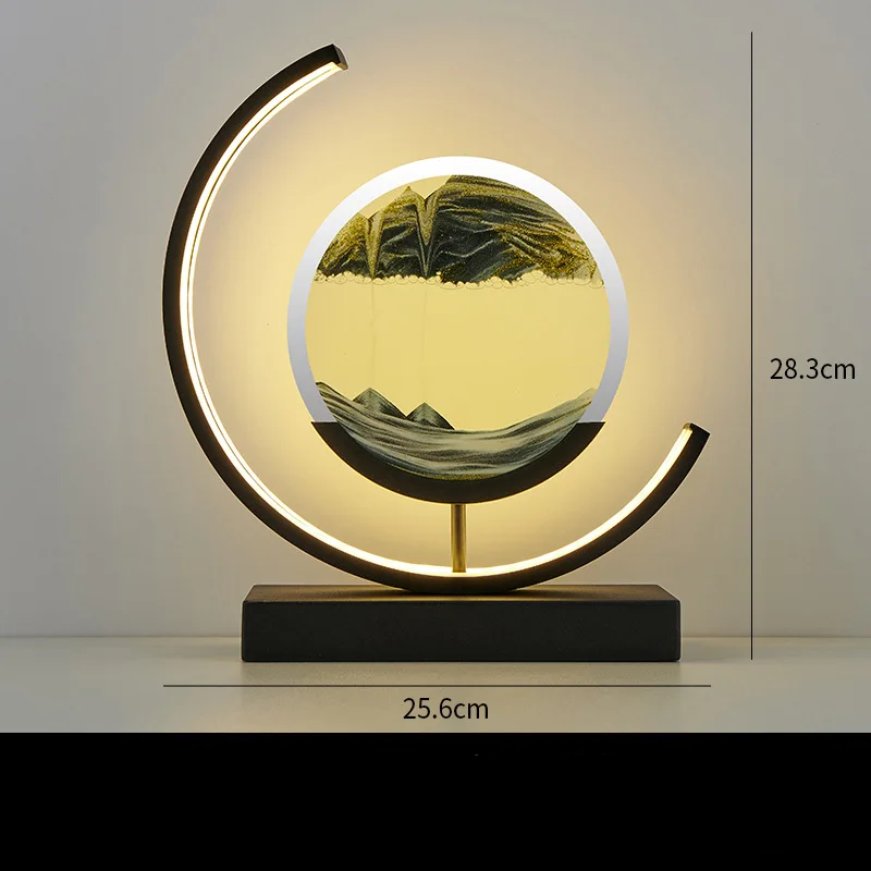 Modern geometric lamp for workspace or bedroom, USB powered, battery-free design.