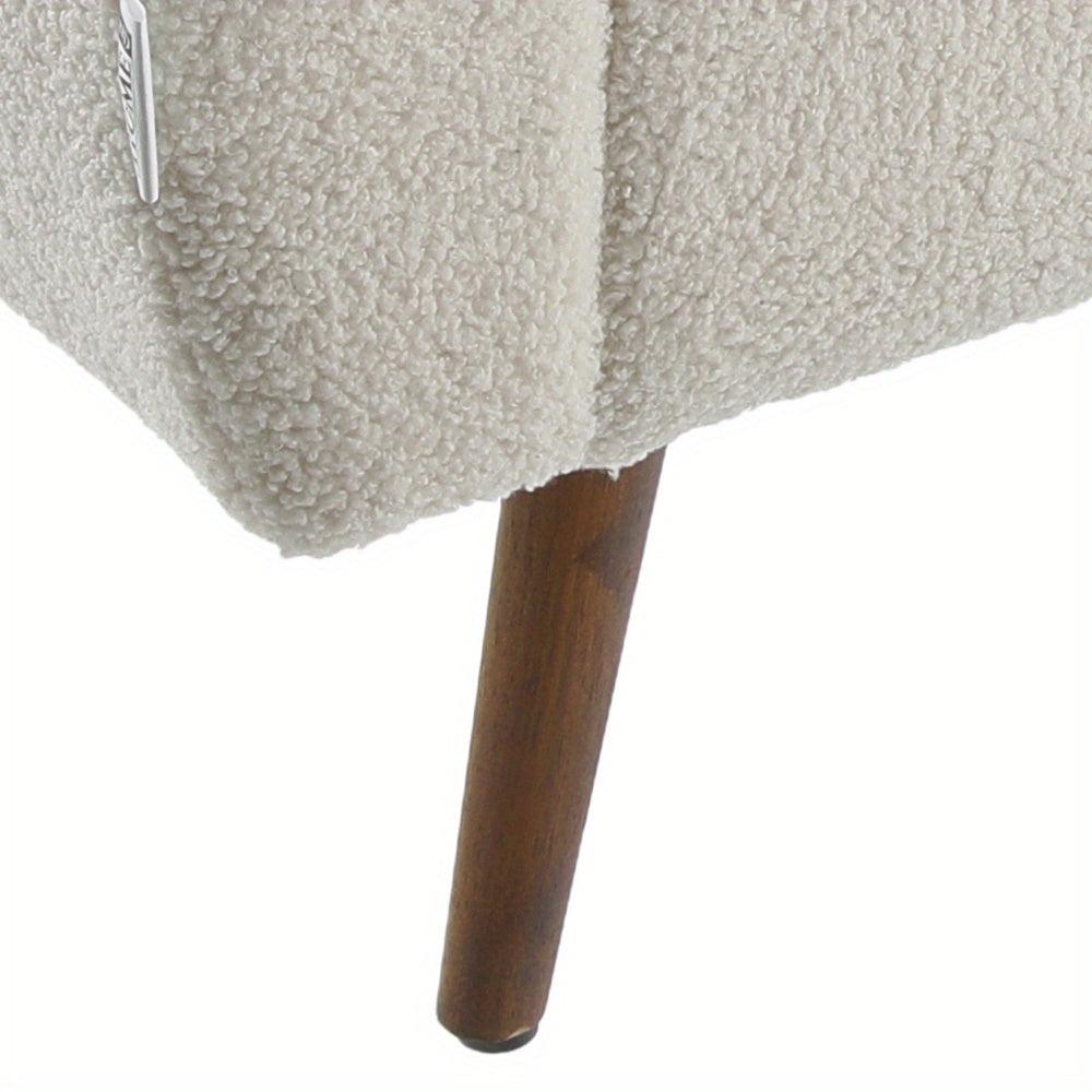 Stylish bedroom bench with hidden storage for a contemporary look.