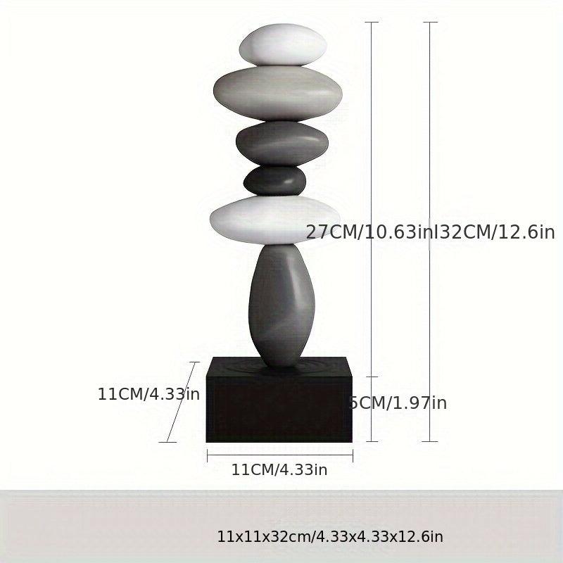 Modern resin sculpture perfect for desks and office spaces.