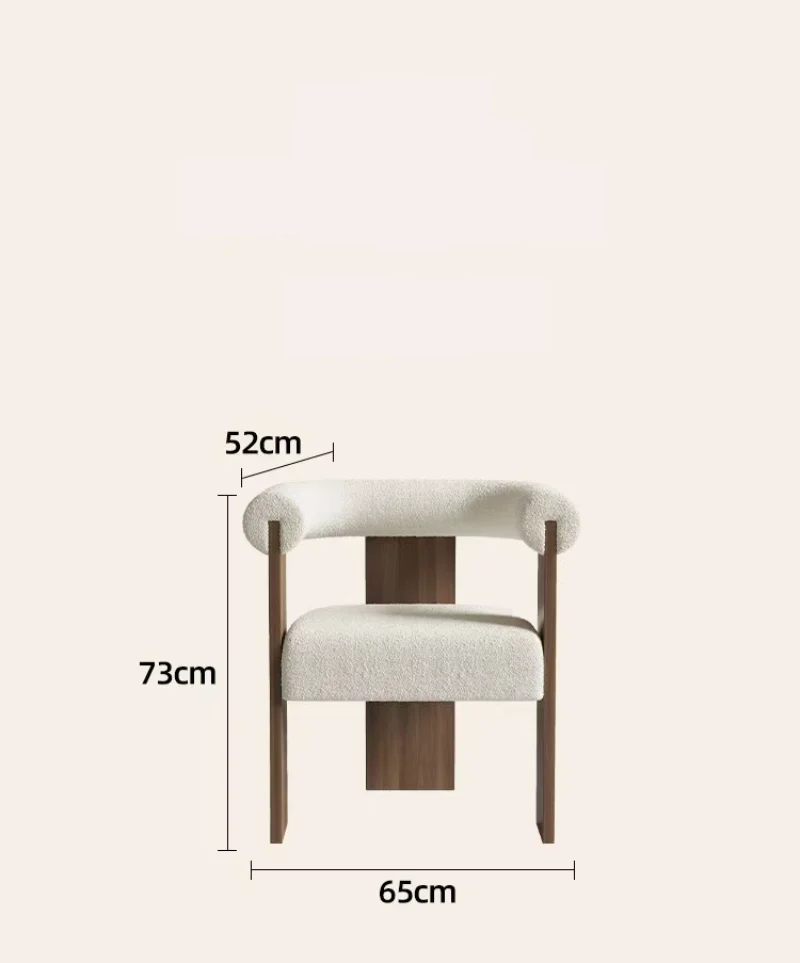Luxury Lambskin Wooden Dining Chair – Designed to Impress, Built to Embrace