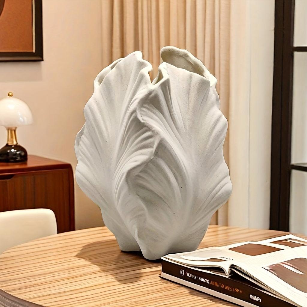 Bohemian Ceramic Vase for Home Decor - Handwash Only, Oval Shape, Perfect for Halloween, Christmas, Easter, Thanksgiving - In home decor