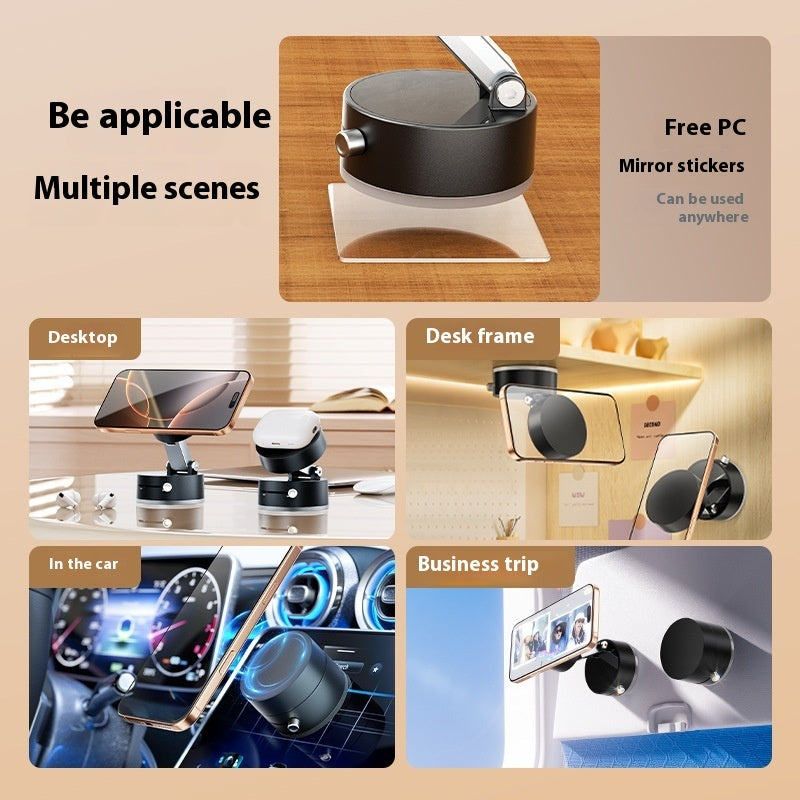 Multifunctional device with various application scenarios including desk, car, and business trip.