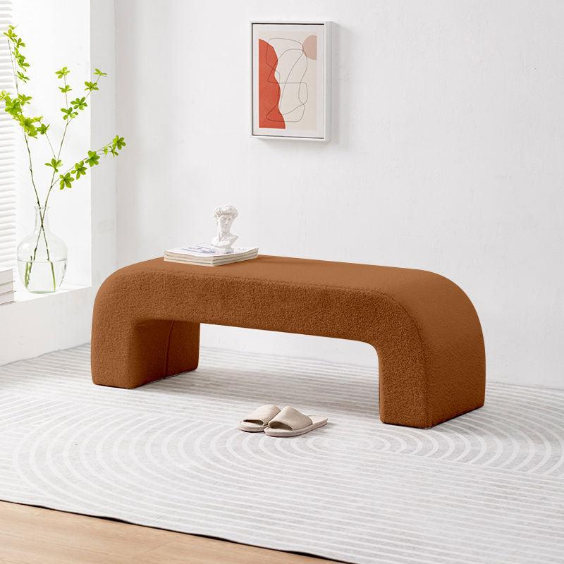 Indulge in Cozy Luxury: Lamb Velvet Living Room Sofa Bench - Elevate Your Space with Plush Comfort and Modern Elegance! - In home decor