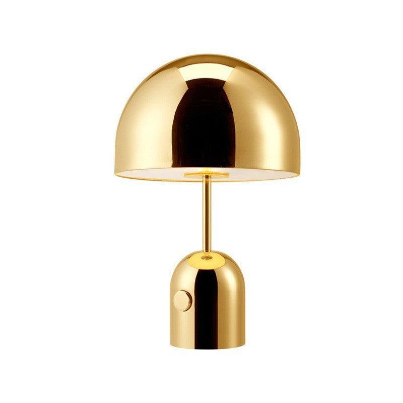 Illuminate Your Space with the Mushroom Rose Gold Exhibition Lamp - In home decor