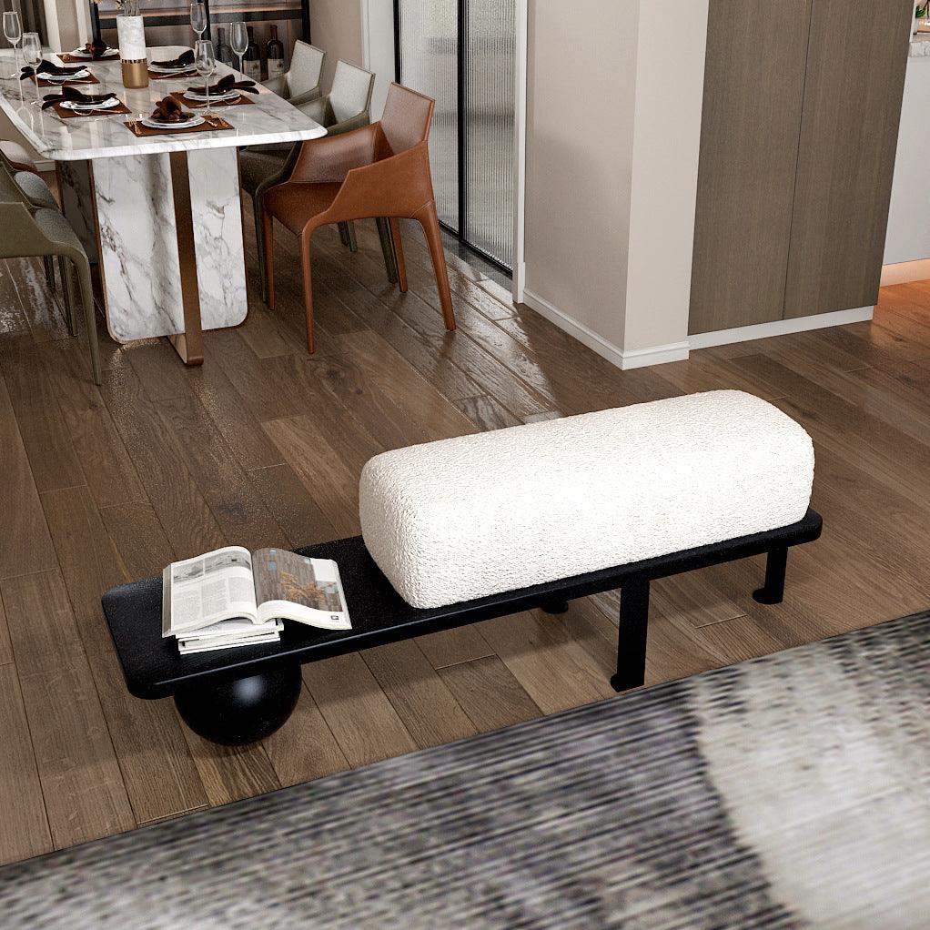 Luxury Lamb Sofa Stool - In home decor