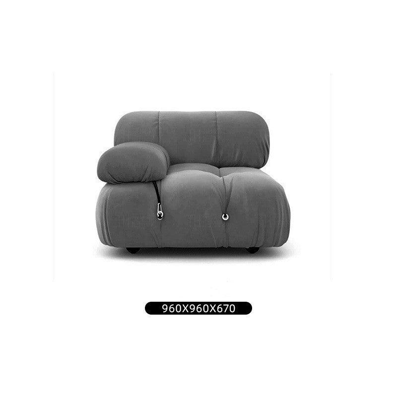 Create a Timeless and Inviting Atmosphere with Classic Module Square Lamb Velvet Sofa - In home decor