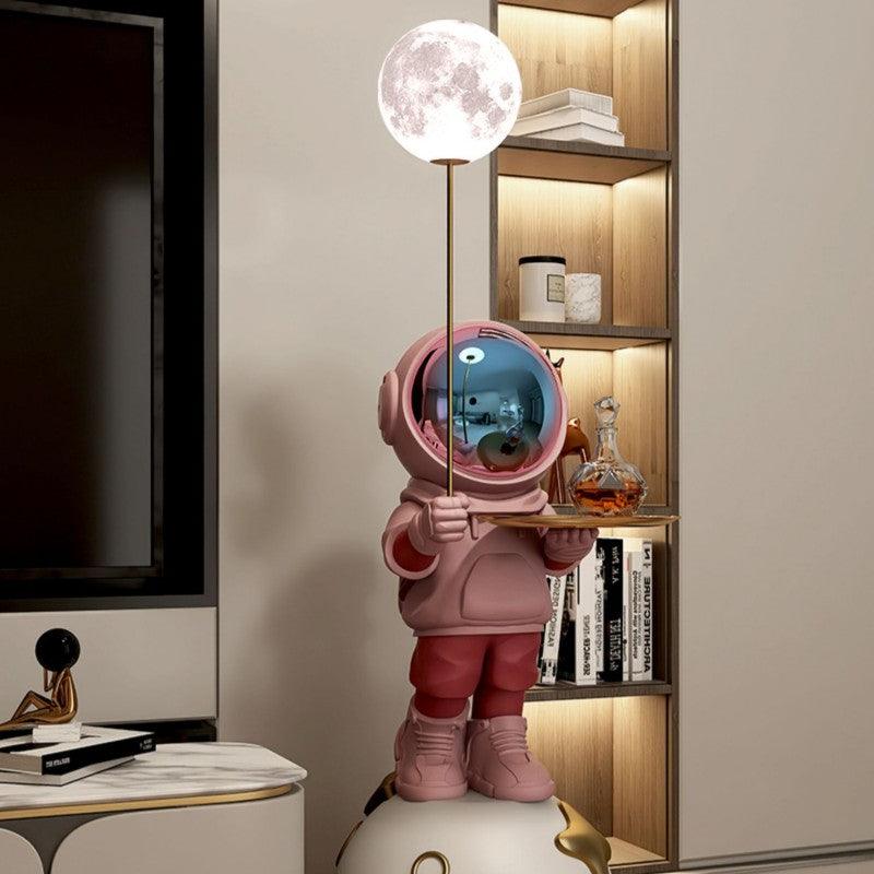 Astronaut with Tray Furniture Floor Sculpture: Elevate Your Space with Luxury, Exclusivity, and Musical Ambiance. - In home decor