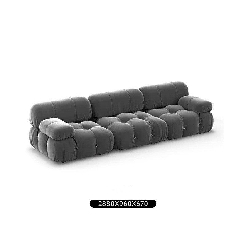 Create a Timeless and Inviting Atmosphere with Classic Module Square Lamb Velvet Sofa - In home decor