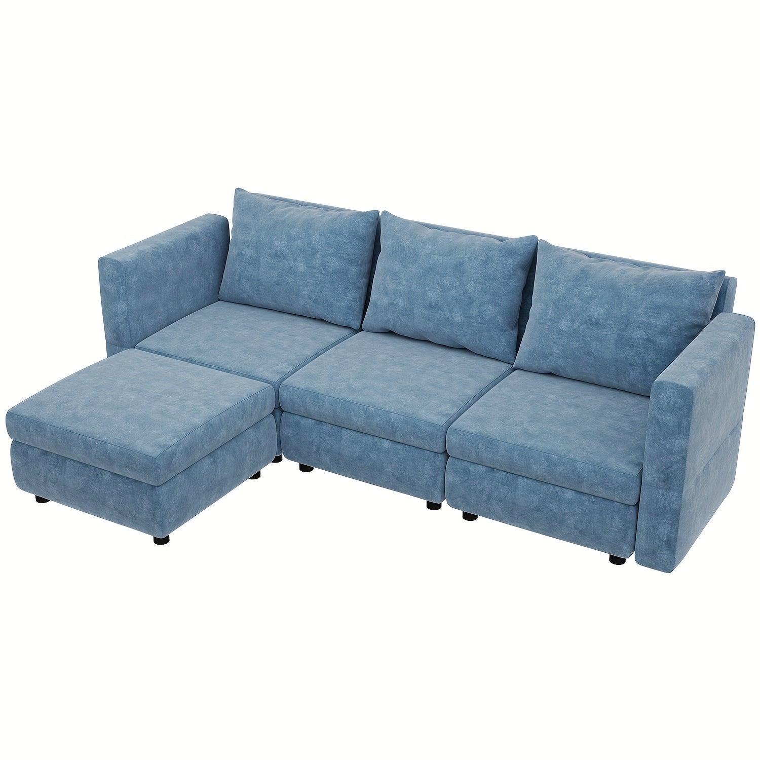 Perfect for entertaining, the luxurious couch with 4-person seating solution.