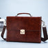 Gorchis briefcase placed on travel luggage for business trip