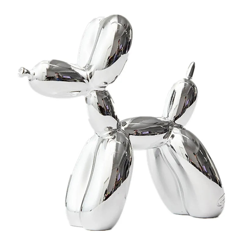 Shiny 42cm JONLALA balloon dog figurine for contemporary home decor.