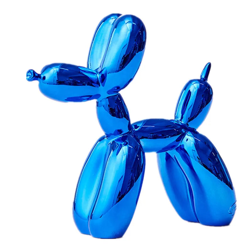 Shiny 42cm JONLALA balloon dog figurine for contemporary home decor.