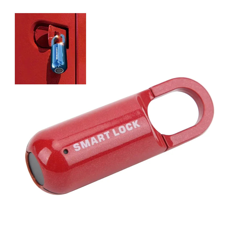 “Charging USB smart padlock with micro USB cable”