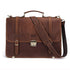 14″ laptop inside padded briefcase compartment