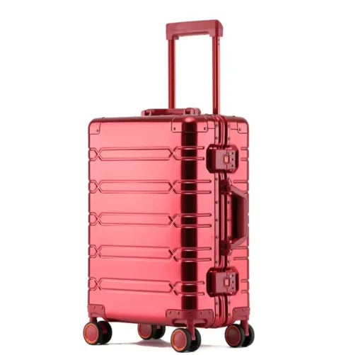 High-end aluminium suitcase for weekend trips