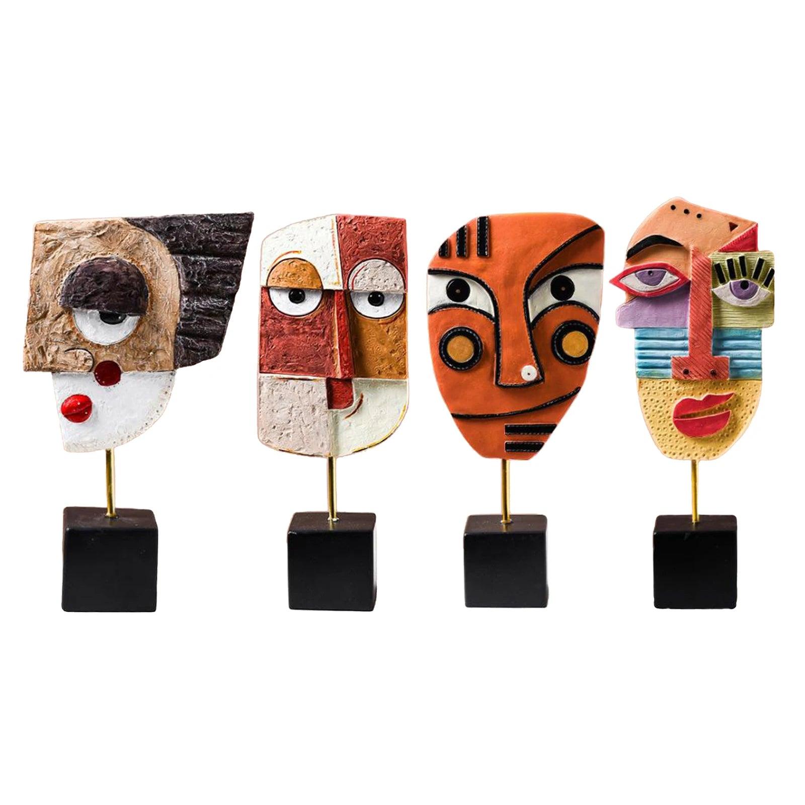 resin abstract home décor figurine gallery-style