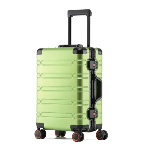 Aluminium suitcase with minimalist fashion design