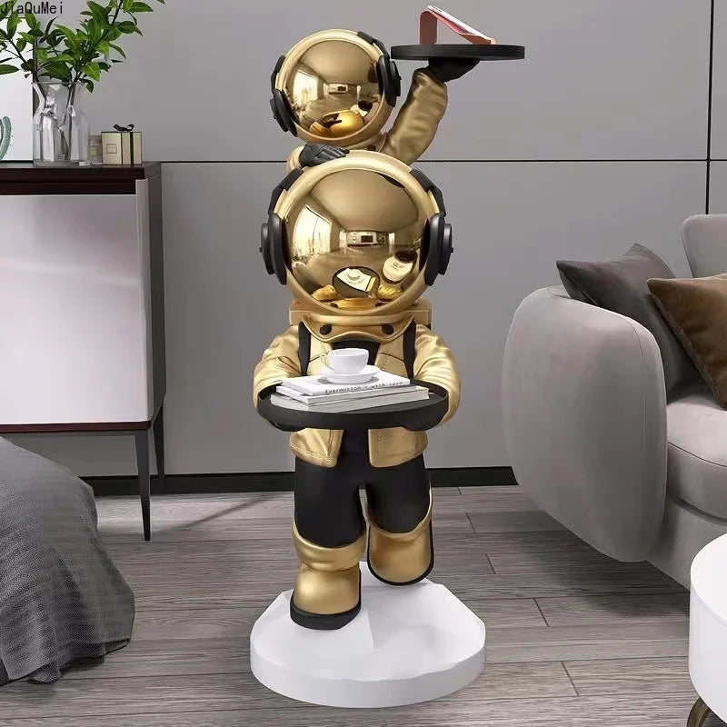 "Astronaut statue gift idea for family and space enthusiasts"