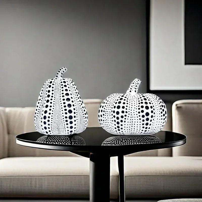 Unique pumpkin decor statue for bedrooms and offices"