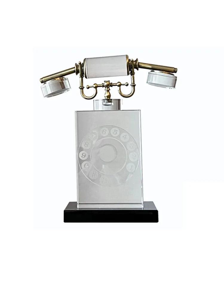 Luxury crystal phone vintage-inspired ornament