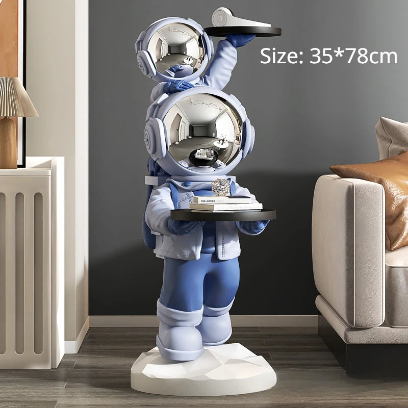 "Astronaut statue gift idea for family and space enthusiasts"