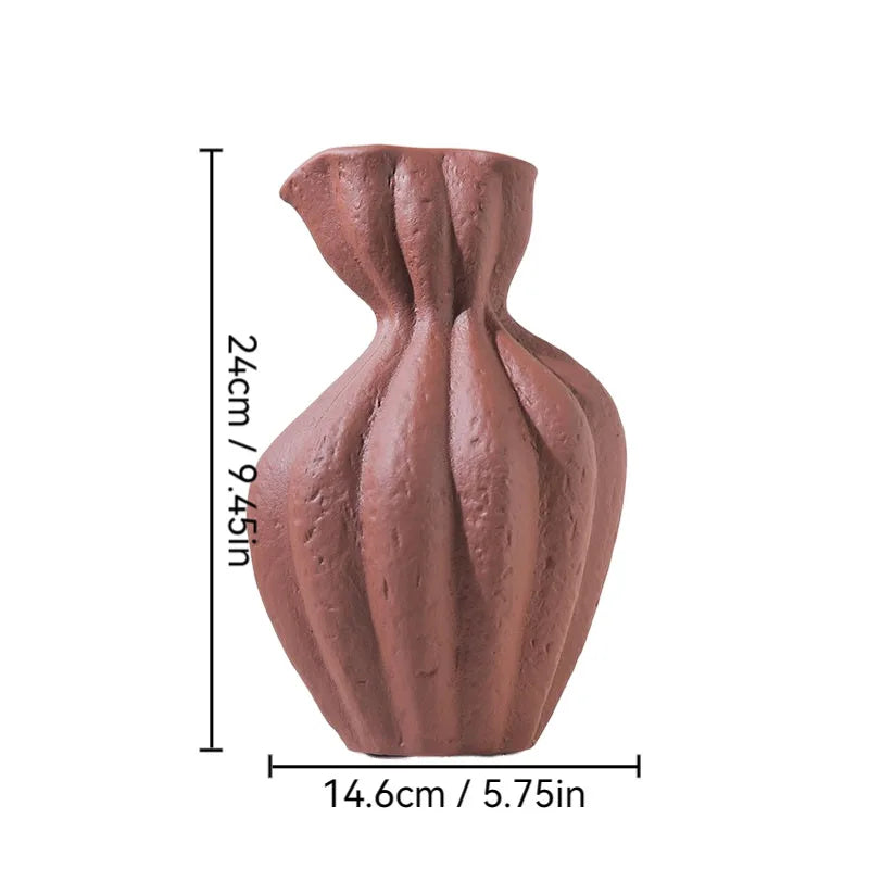 Art Ceramic Desktop Flower Vase – Elegant Home Décor Statement Piece