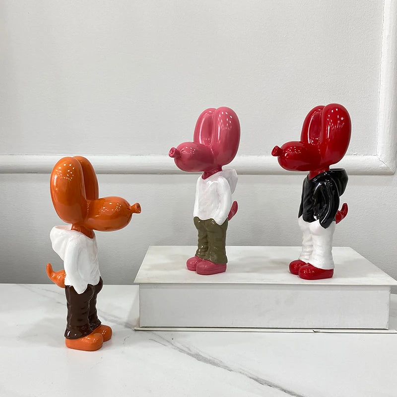 "Colorful resin animal figurine adding trendy accents to home decor"