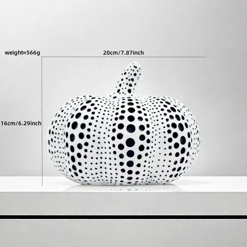 "Decorative pumpkin statue as a thoughtful housewarming gift