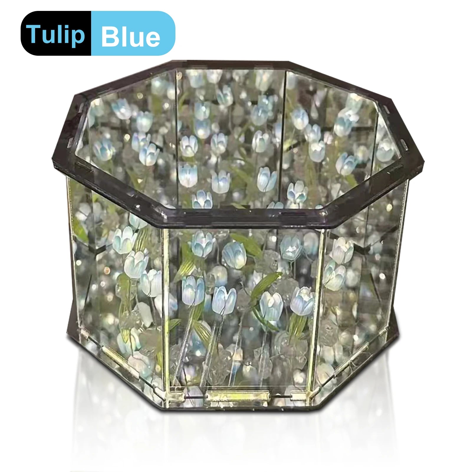 Magic cube table lamp, tulip flower design.