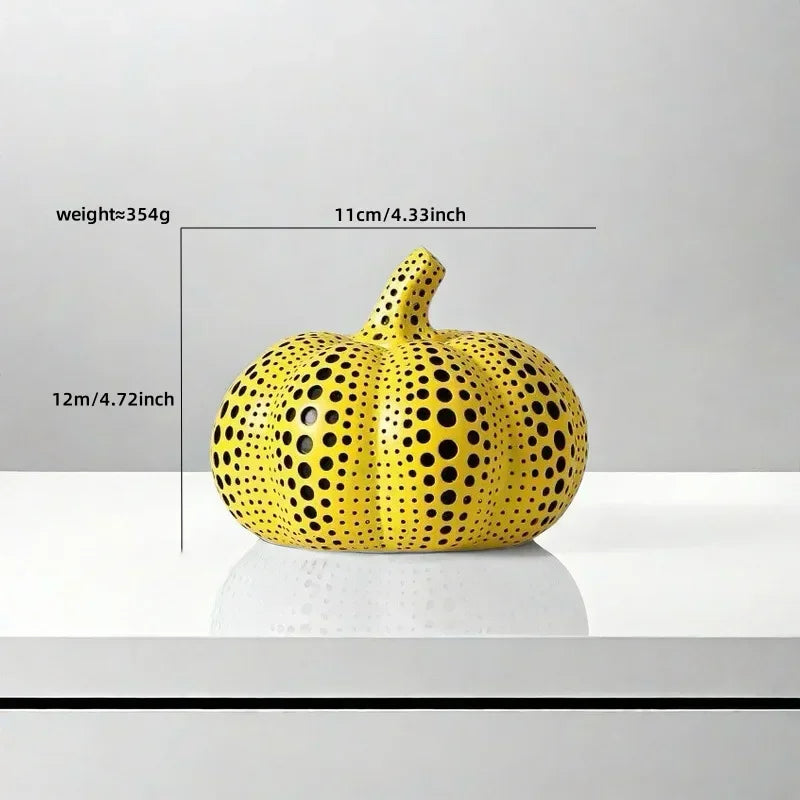 "Decorative pumpkin statue as a thoughtful housewarming gift