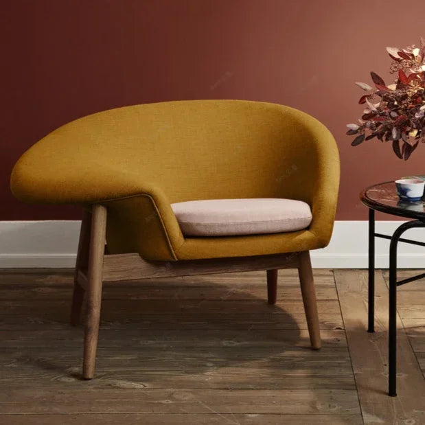Close-up of ergonomic cushion on lounge chair