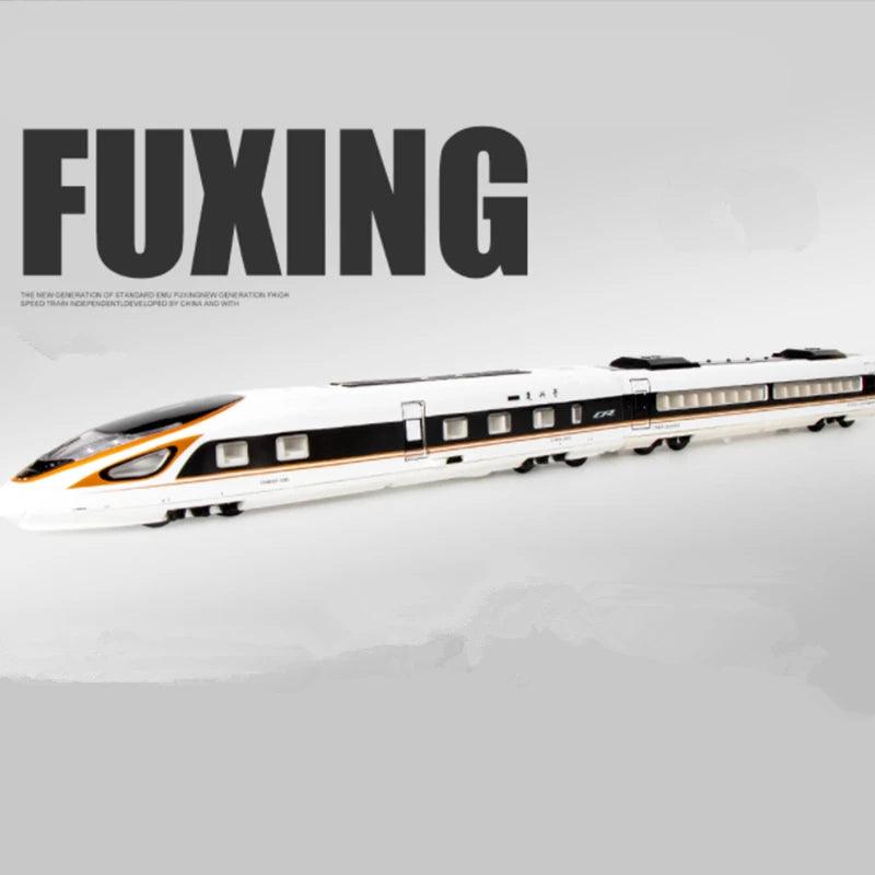 Diecast Alloy High-Speed Train Model with Sound & Rail – 1:87 Scale - In home decor