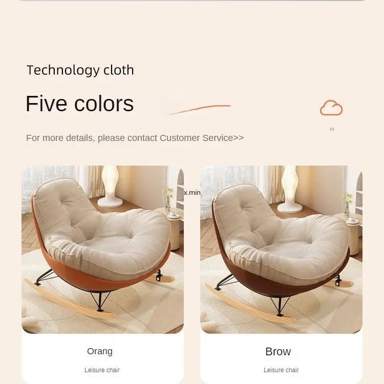 Lazy Couch Penguin Rocking Chair Adult Lounge Snail Balcony Home Indoor Leisure Rocking Chair Lounge Chair Rocking sofa daybed - In home decor