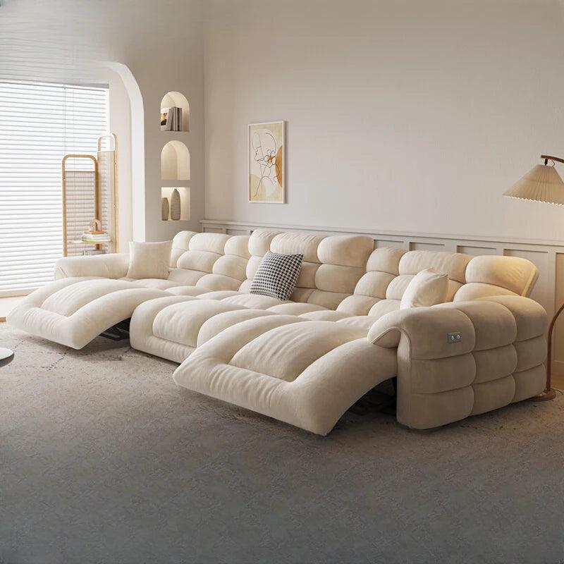 Stylish European floor recliner sofa bed for relaxation