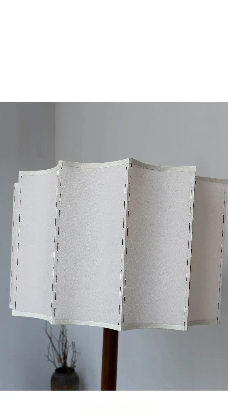 White lampshade on a plain background