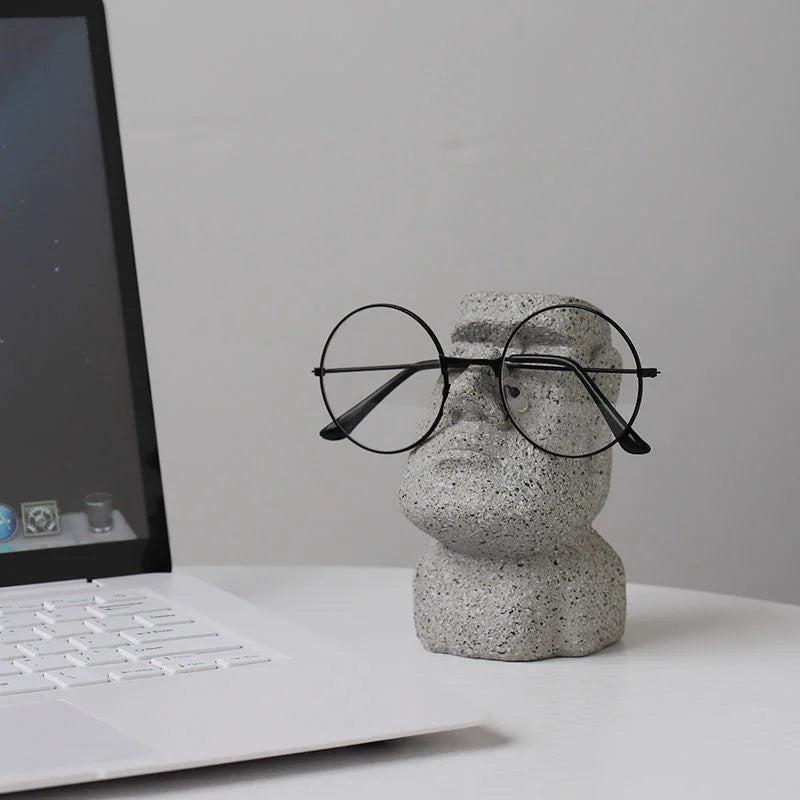 Decorative desk glasses holder figurine