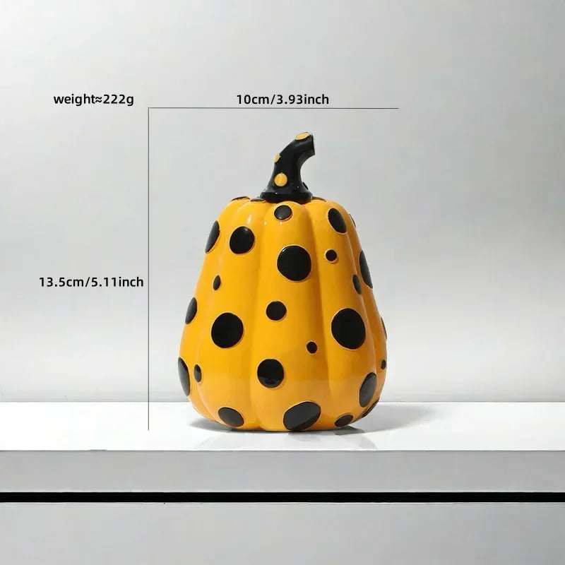 "Decorative pumpkin statue as a thoughtful housewarming gift