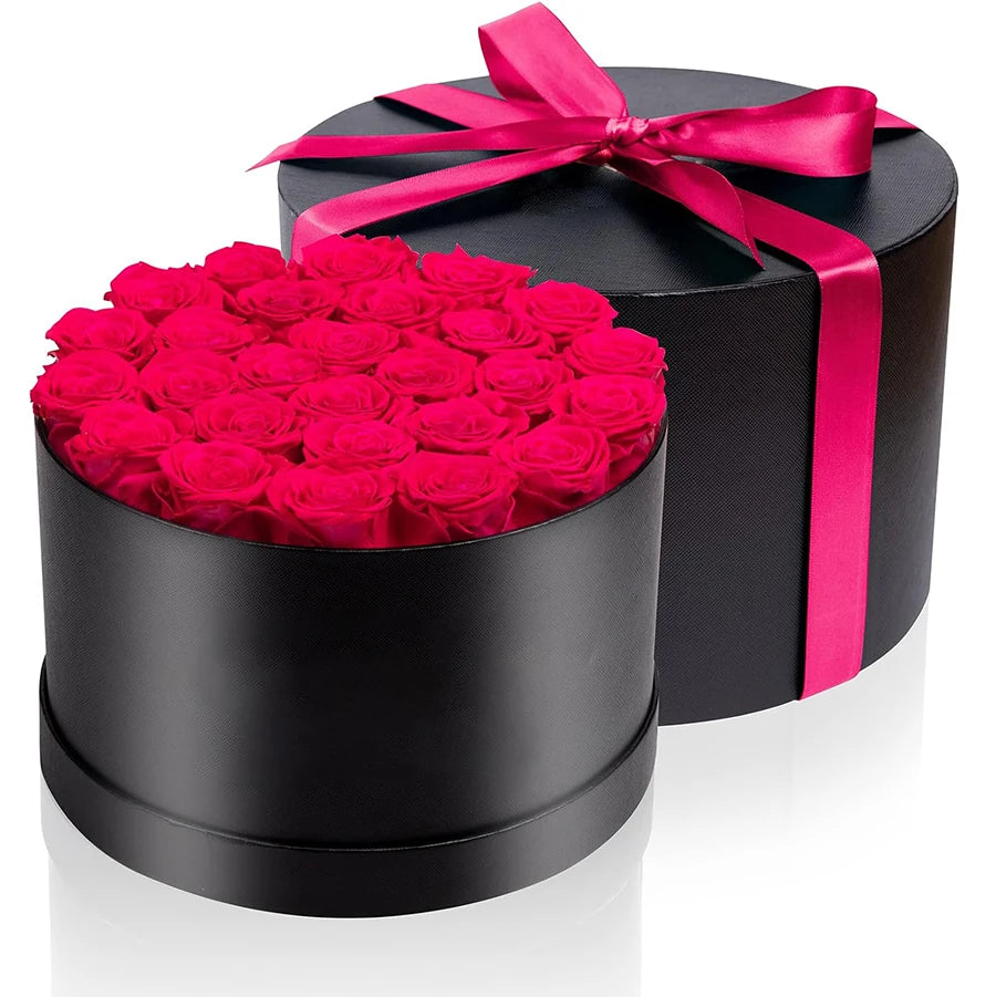 Elegant preserved rose display for anniversaries