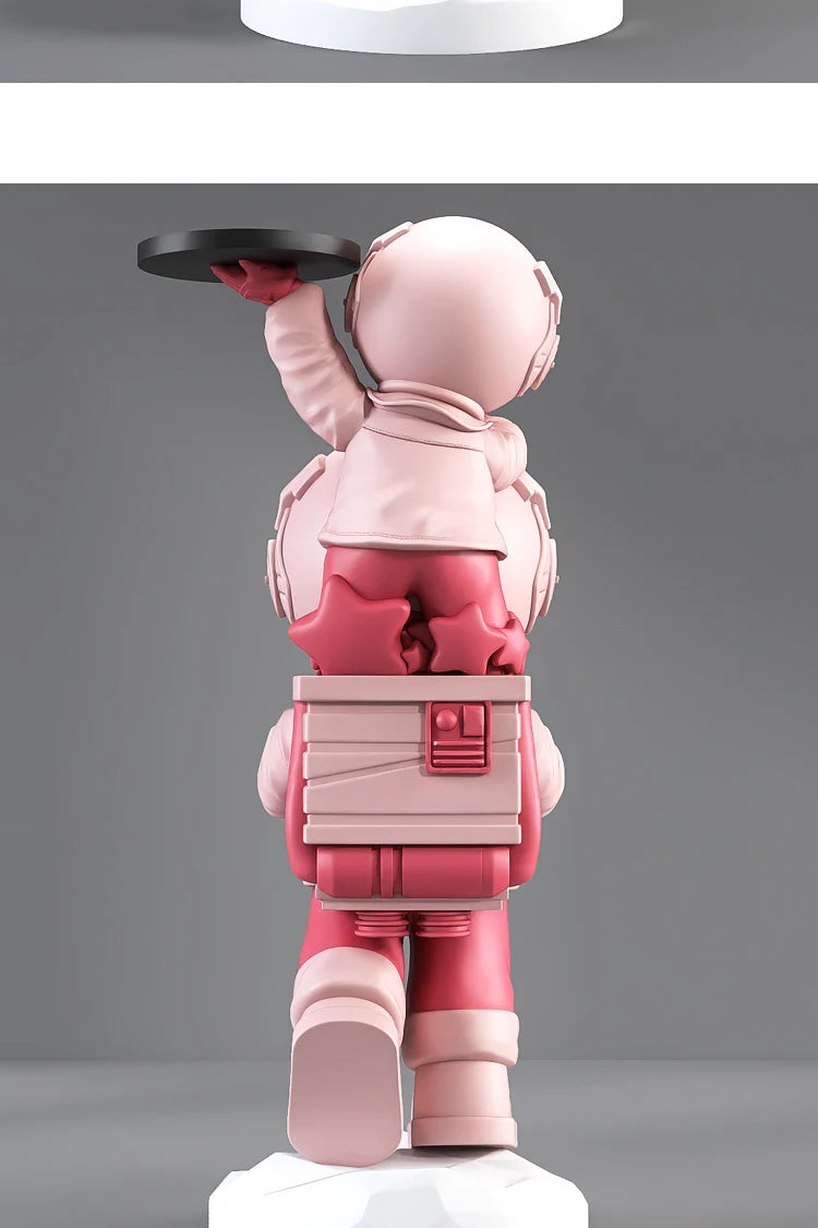 "Unique astronaut decor symbolizing exploration and unity"