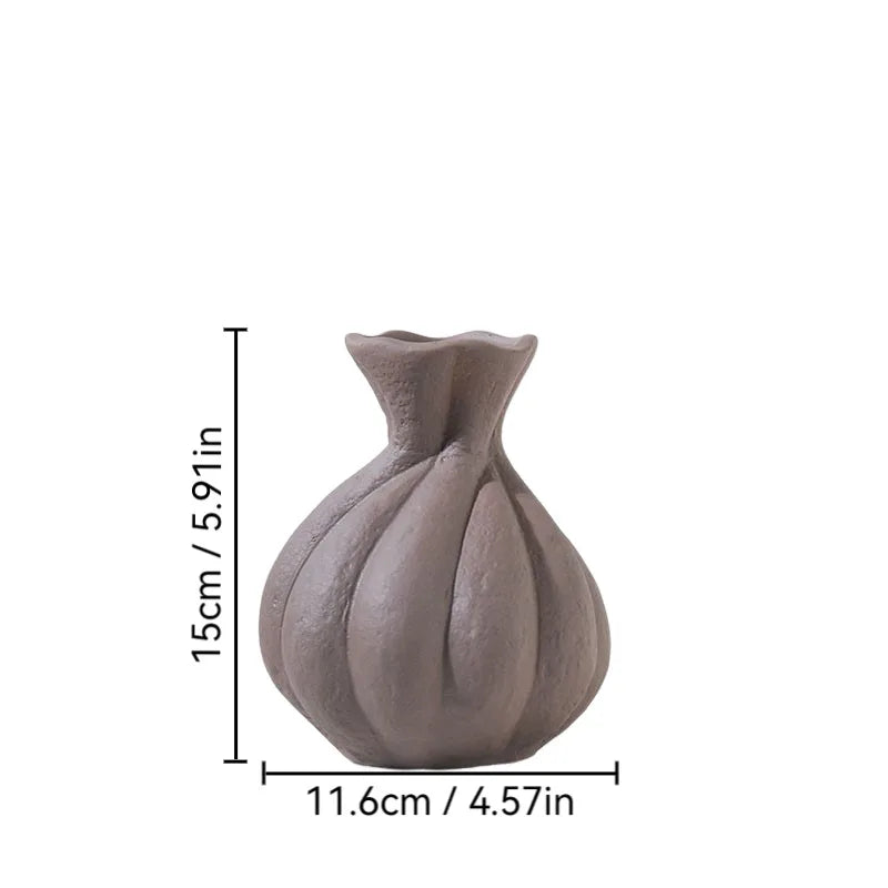 Art Ceramic Desktop Flower Vase – Elegant Home Décor Statement Piece