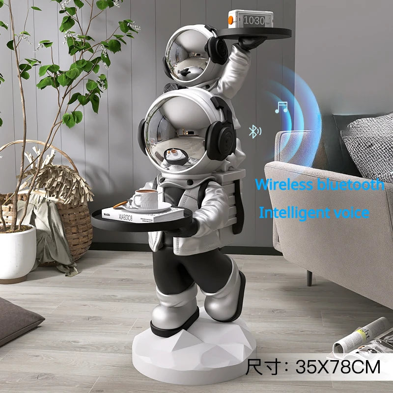 "Astronaut statue gift idea for family and space enthusiasts"
