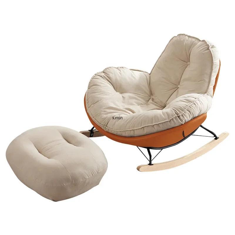 Lazy Couch Penguin Rocking Chair Adult Lounge Snail Balcony Home Indoor Leisure Rocking Chair Lounge Chair Rocking sofa daybed - In home decor
