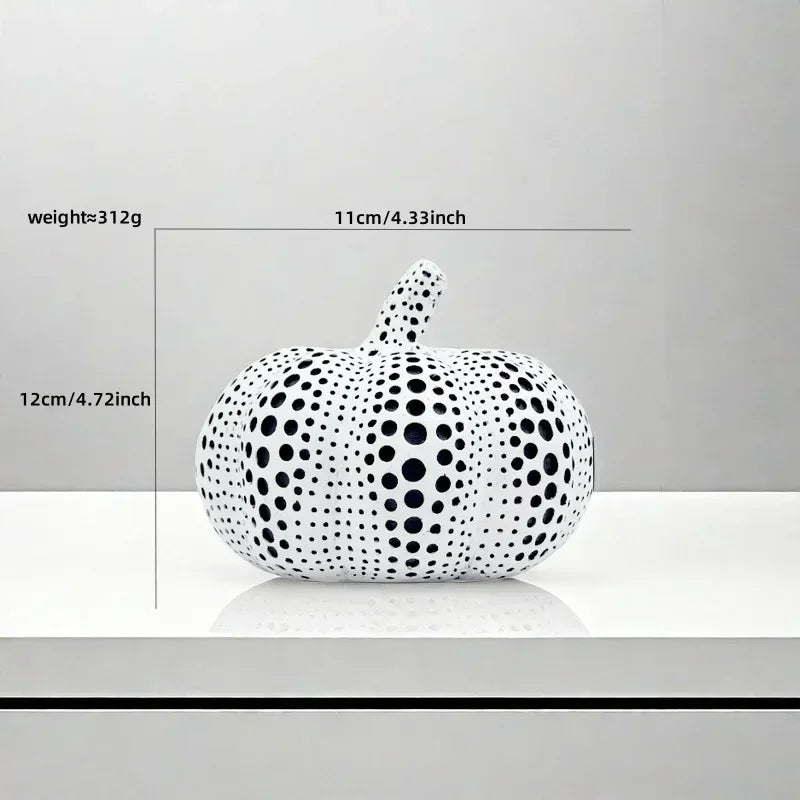 "Modern pumpkin decor piece blending into minimalist interiors