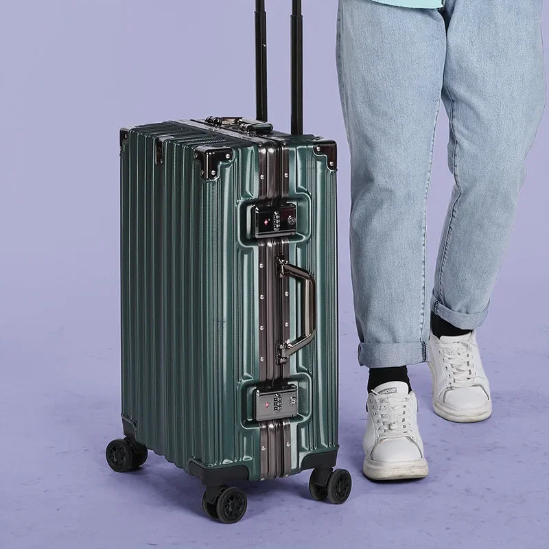 Comparison of all 8 vibrant colors of the LAOSHIZI luggage series