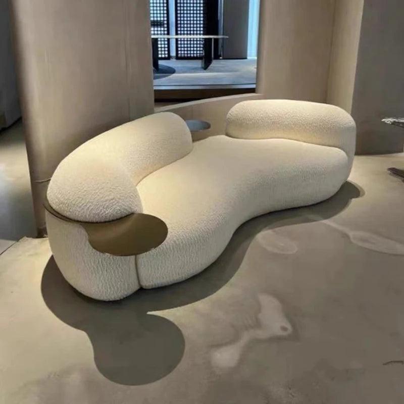 Cozy velvet sofa perfect for contemporary home decor