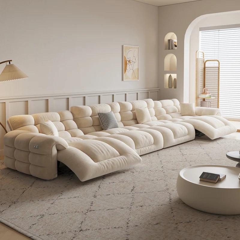 Soft upholstered Nordic sofa perfect for lounging